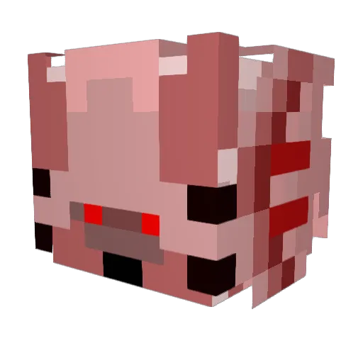 SalineSolution Minecraft avatar head, 3D render