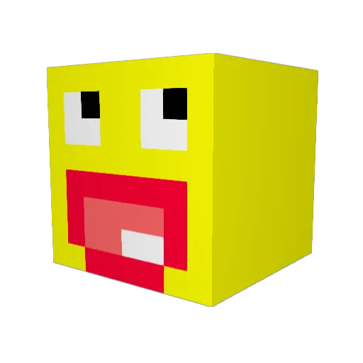 Salitoos Minecraft avatar head, 3D render