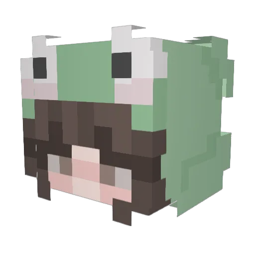 Saliva0328 Minecraft avatar head, 3D render