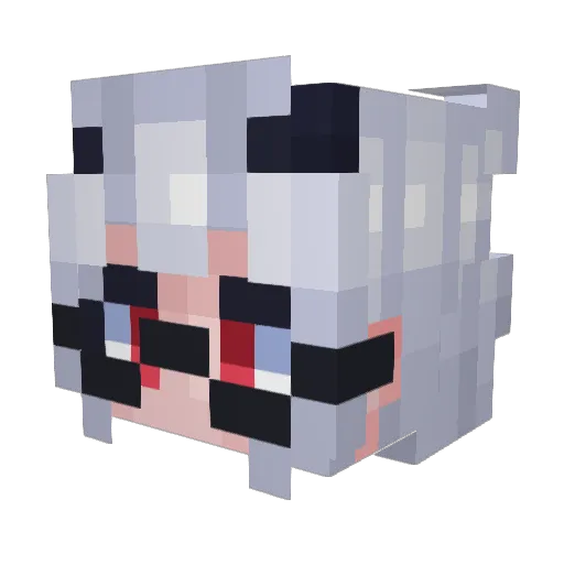 Salivala Minecraft avatar head, 3D render