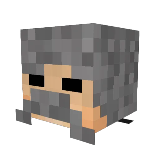 SallllllYT Minecraft avatar head, 3D render