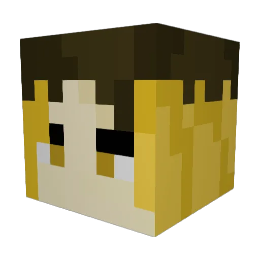 Sallorvix Minecraft avatar head, 3D render