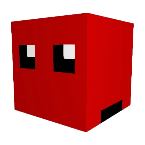 SallyJelly Minecraft avatar head, 3D render