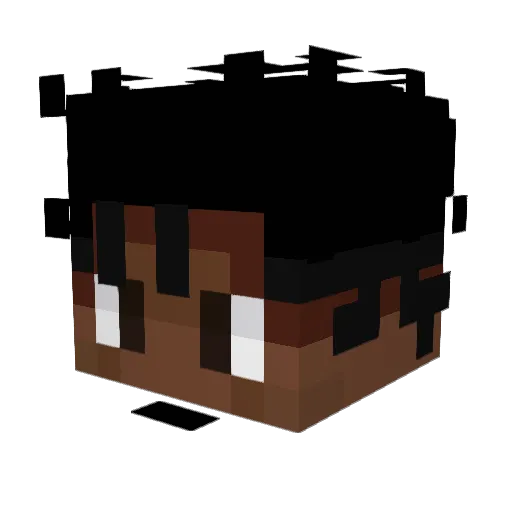 SallySlinger Minecraft avatar head, 3D render