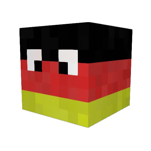 Sally_22 Minecraft avatar head, 3D render