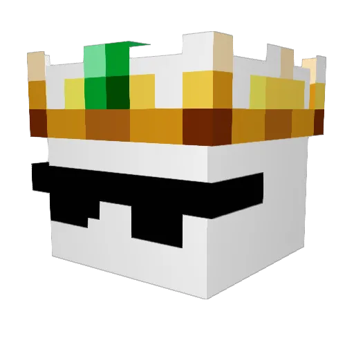 SalmanFishy Minecraft avatar head, 3D render