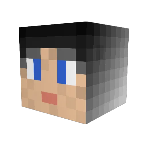 Salmanazar Minecraft avatar head, 3D render