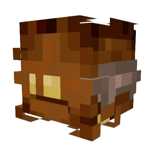 Salmida Minecraft avatar head, 3D render