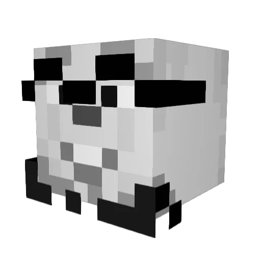 Salmon24 Minecraft avatar head, 3D render