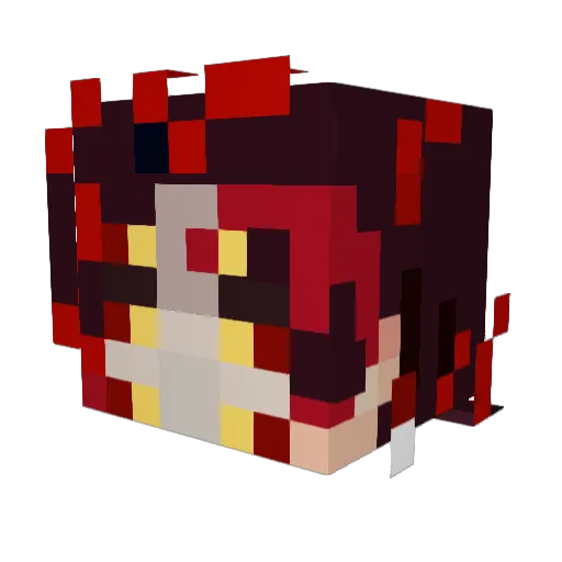 Salmon_Mossade Minecraft avatar head, 3D render