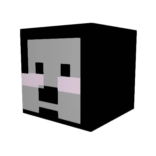 Salokey Minecraft avatar head, 3D render