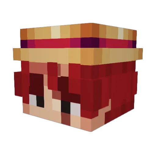 SalololoPure Minecraft avatar head, 3D render