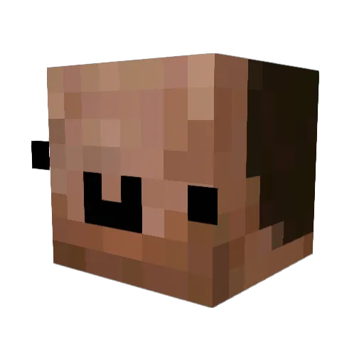 SalsaPVP Minecraft avatar head, 3D render