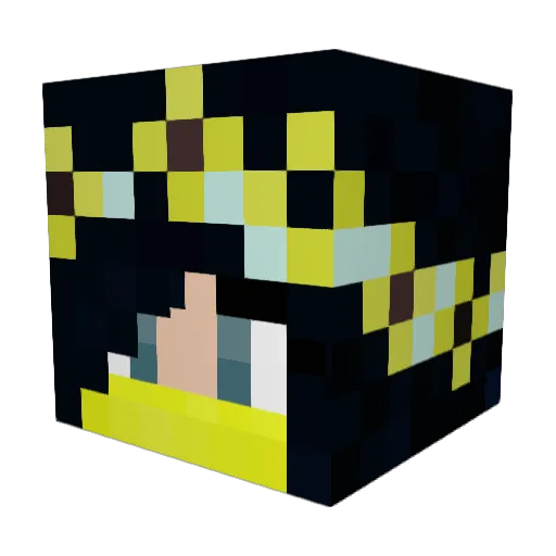 SalsaTiger Minecraft avatar head, 3D render