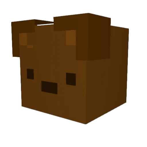 SalsaVerdae Minecraft avatar head, 3D render