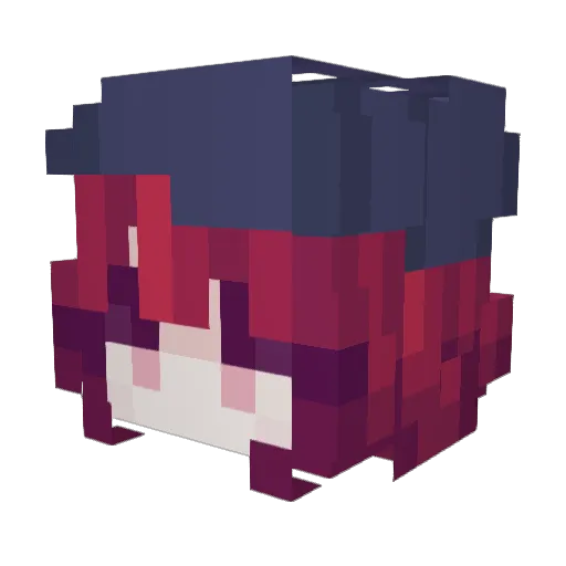 Salsa_dog Minecraft avatar head, 3D render