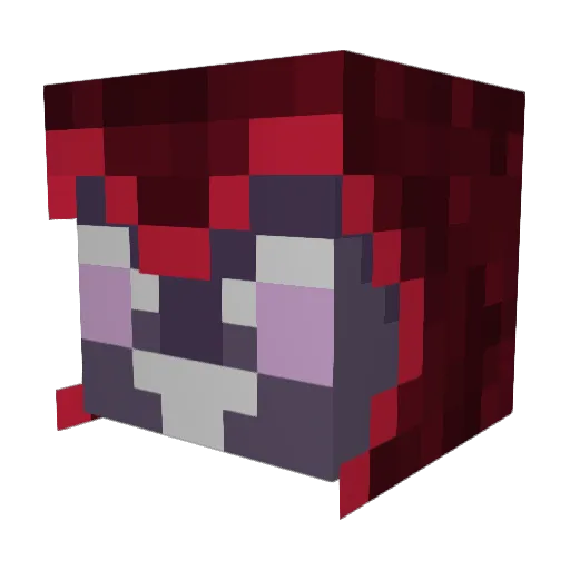 SaltCr0w Minecraft avatar head, 3D render