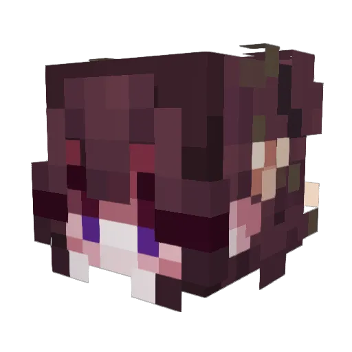 SaltIsI Minecraft avatar head, 3D render