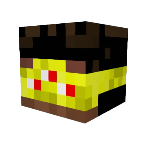 SaltLight7 Minecraft avatar head, 3D render