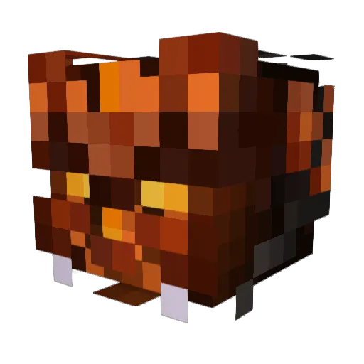 SaltPersonified Minecraft avatar head, 3D render