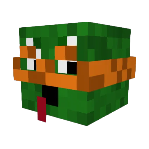 Salt_Sender Minecraft avatar head, 3D render