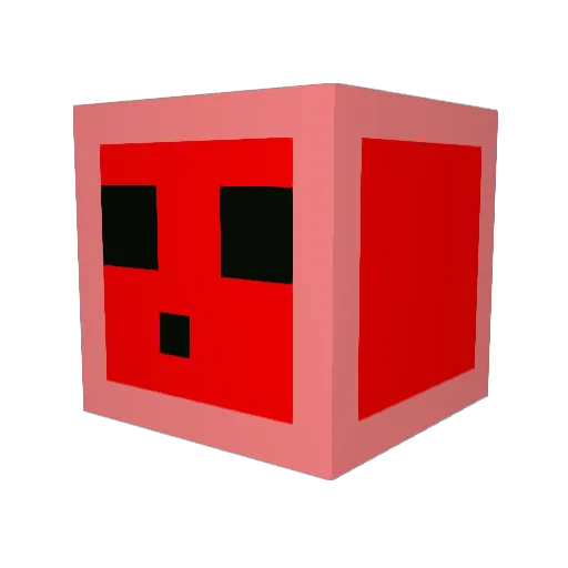 Saltchini Minecraft avatar head, 3D render