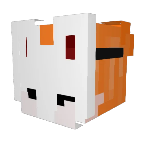 SaltedFae Minecraft avatar head, 3D render