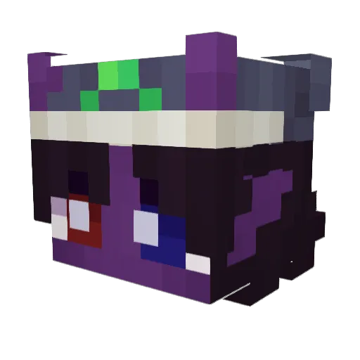 SaltedSalt Minecraft avatar head, 3D render