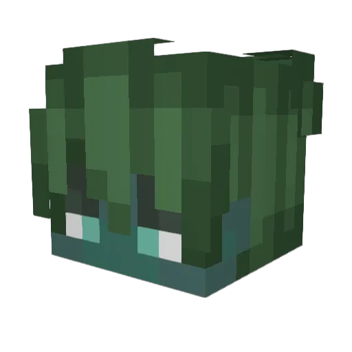 Salterino Minecraft avatar head, 3D render
