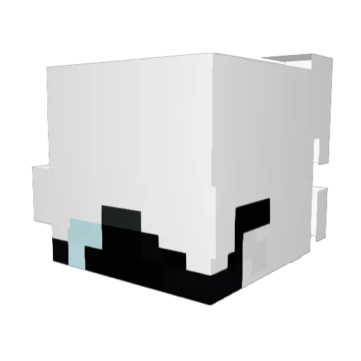 Saltherine Minecraft avatar head, 3D render