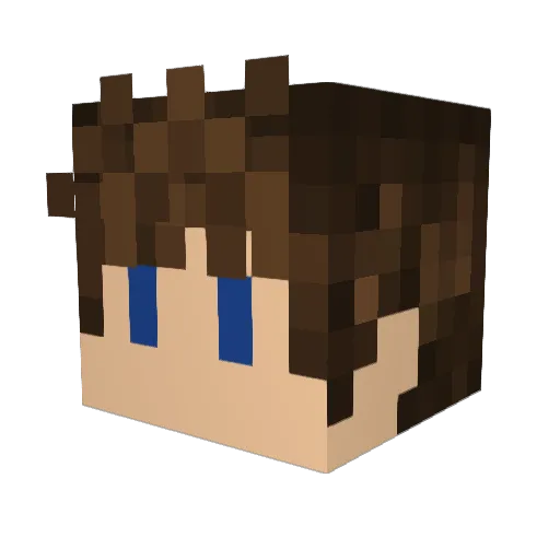 Saltiestgamer Minecraft avatar head, 3D render