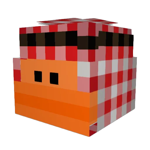 SaltyBlitz Minecraft avatar head, 3D render