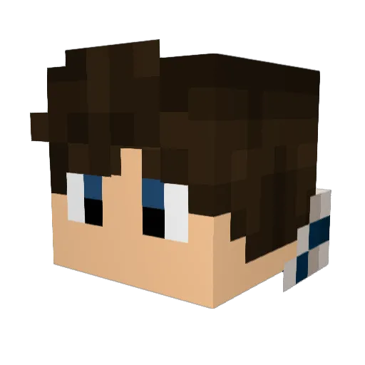 SaltyDylPickle Minecraft avatar head, 3D render