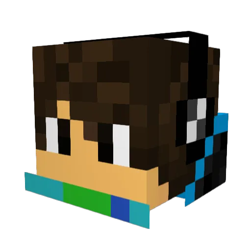 SaltyGGJames Minecraft avatar head, 3D render