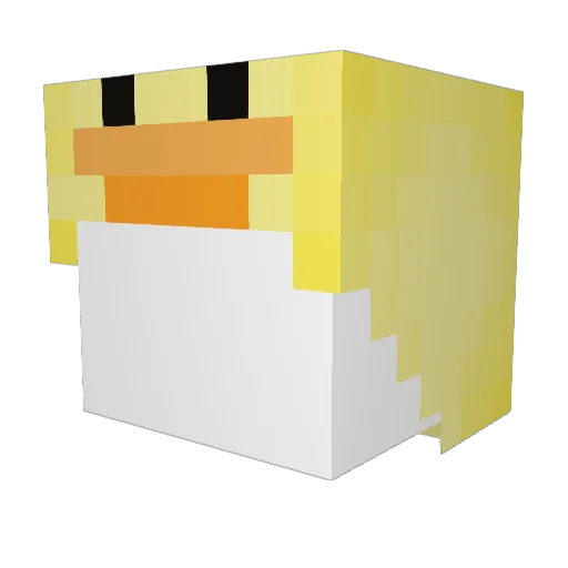 SaltyHamBurger Minecraft avatar head, 3D render