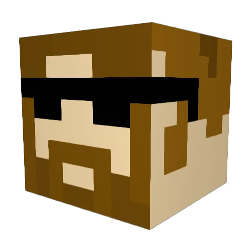 SaltyJesuz Minecraft avatar head, 3D render