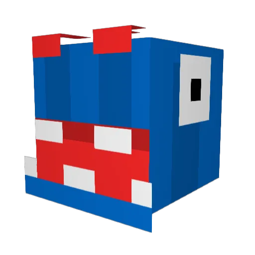 SaltyJohnCena Minecraft avatar head, 3D render