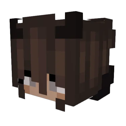 SaltyLeonieee Minecraft avatar head, 3D render