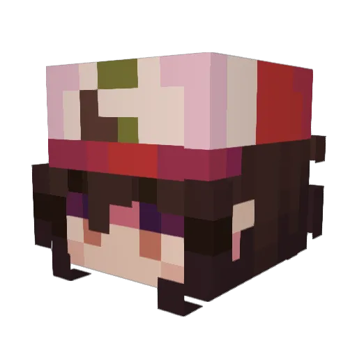 SaltyMangoHamm Minecraft avatar head, 3D render