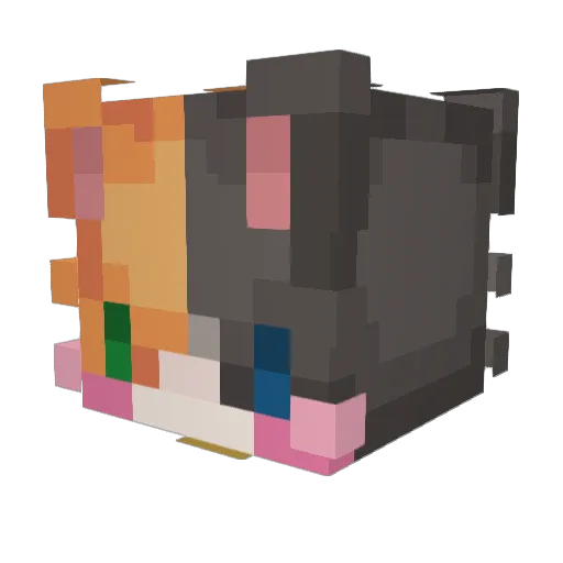 SaltyMemes69 Minecraft avatar head, 3D render