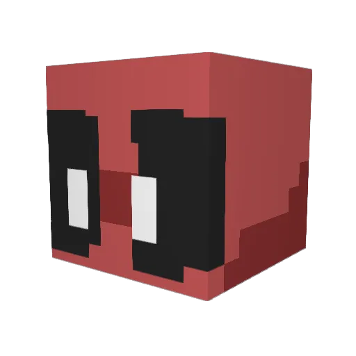 SaltyN6969 Minecraft avatar head, 3D render