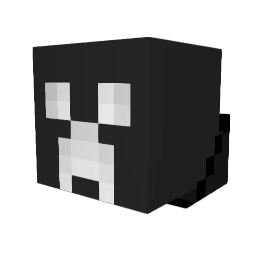 SaltyPP Minecraft avatar head, 3D render