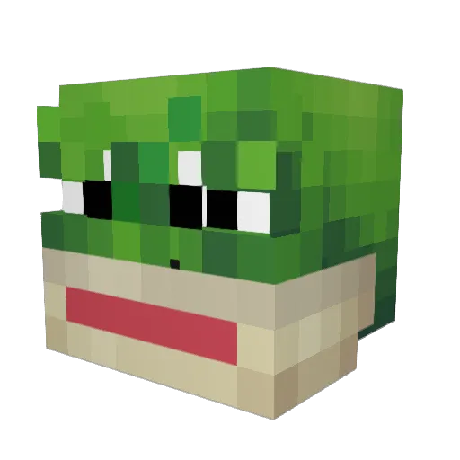 SaltyPirate69 Minecraft avatar head, 3D render