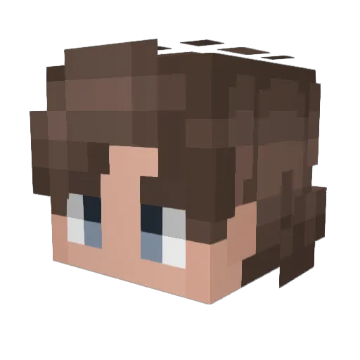 SaltyRat9312 Minecraft avatar head, 3D render