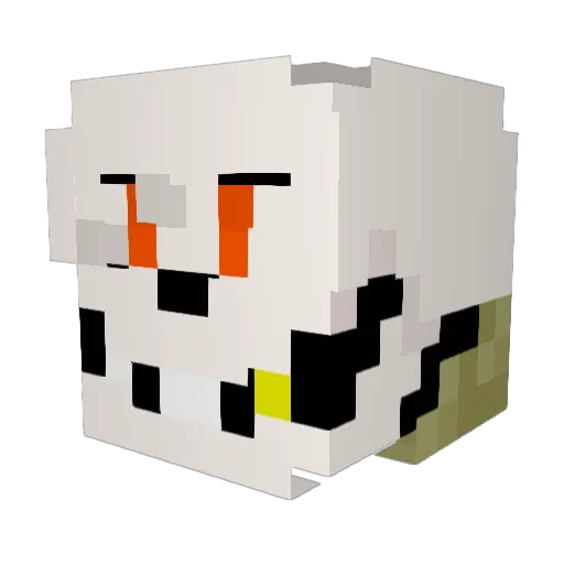 SaltySeth_21 Minecraft avatar head, 3D render