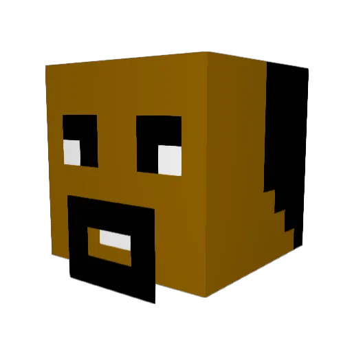 SaltySlug_ Minecraft avatar head, 3D render