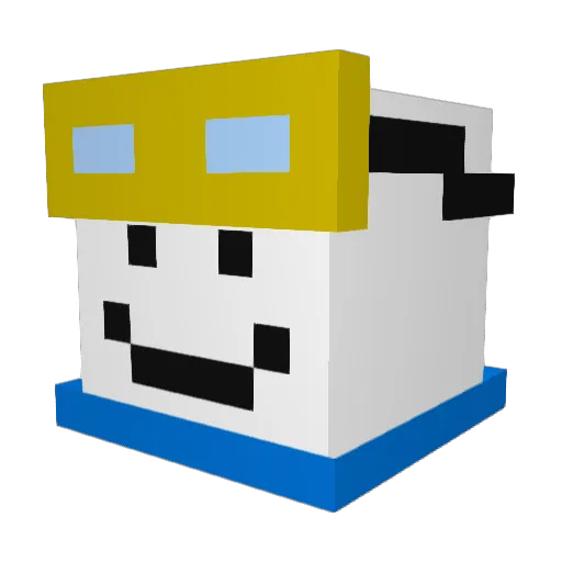 SaltySolid866 Minecraft avatar head, 3D render