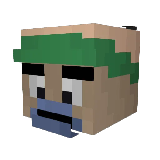 SaltySpitoon17 Minecraft avatar head, 3D render