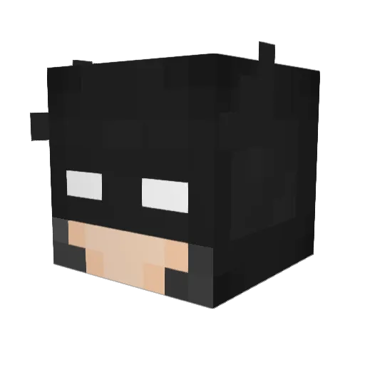 SaltyTheSpiceRat Minecraft avatar head, 3D render