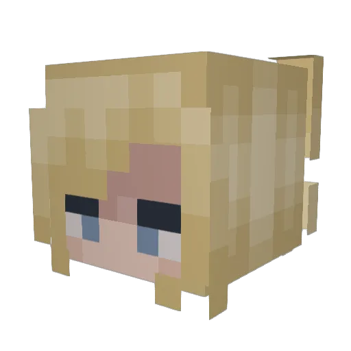 SaltyTrex_ Minecraft avatar head, 3D render